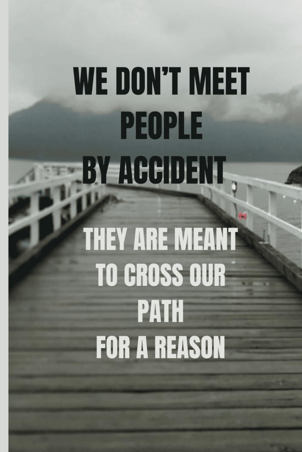 Journal Notebook : We Don’t Meet People By Accident , They Are Meant To Cross Our Path For A Reason-(Paperback)